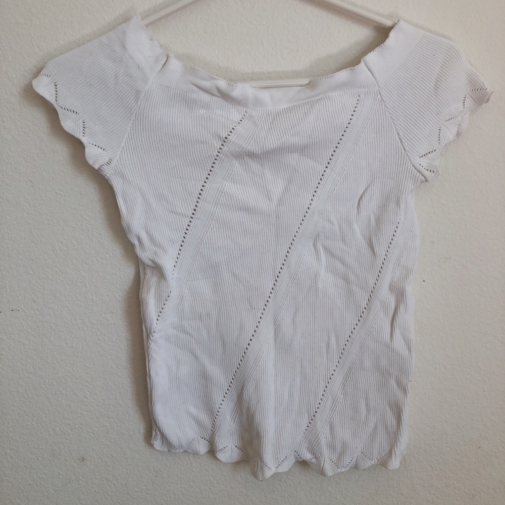 white off the shoulder top